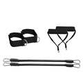 Fitness Running Resistance Band Speed Training Leg Trainer Exercise Strength Tube Band with Ankle Straps Handles Strap (Color : Svart, Size : 6 Leg Trainer)