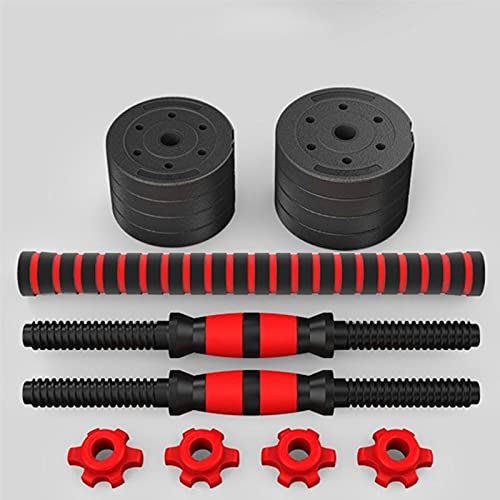TEDILUVI 2pcs20kg Fitness Dumbbells Detachable Dumbbell Set Barbells Equipments Arm Muscle Trainer Household Exercise Supplies