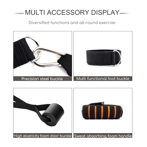 150 lb Stackable Resistance Band Set with Door Anchor
