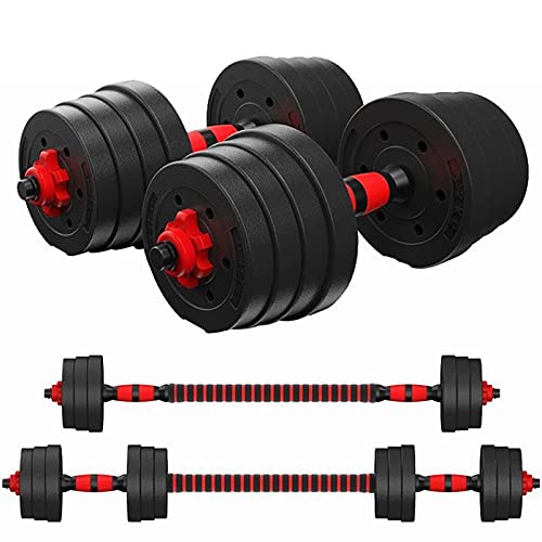 TEDILUVI 2pcs20kg Fitness Dumbbells Detachable Dumbbell Set Barbells Equipments Arm Muscle Trainer Household Exercise Supplies