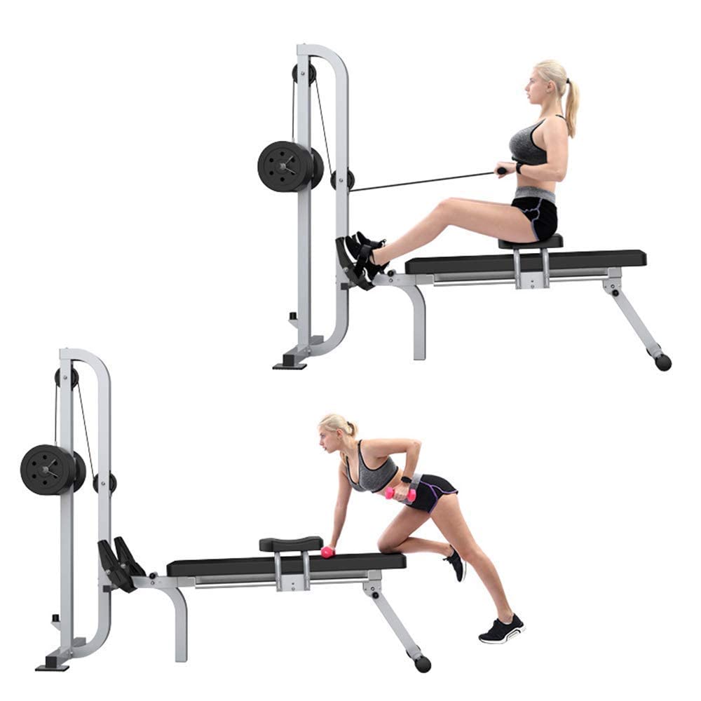 Rowing Machine Adjustable Dumbbell Bench Home Rower Weight Bench Trainer Strength Full Body Sports Comprehensive Training Equipment Fit