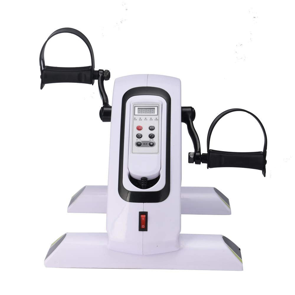 XBSLJ Pedal Exercisers Electronic Smart Mini Exercise Bike, Mini Exercise Bike-Best Portable Spin Exerciser for Arm and Leg Rehab Work-Out-Recumbent Fitness Machine for Seniors