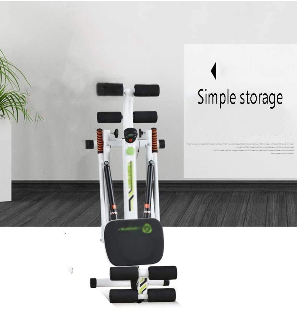 Foldable Rowing Machines Rowing Machine for Home Use Foldable, Hydraulic Rower Trainer Indoor Rowing Device, 12 Resistance Adjustment, LCD Monitor, Max User Weight 150 Kg, Fitness Equipment