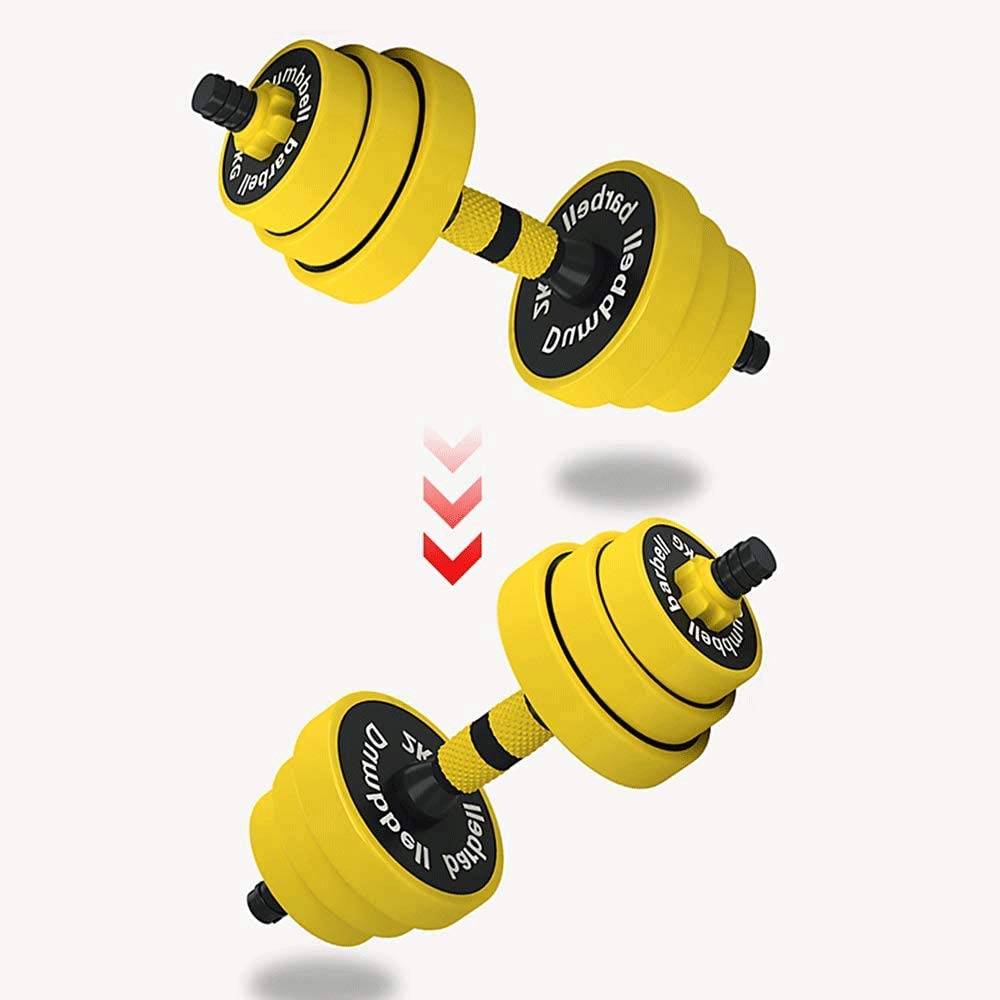 YMGSCC Barbell Set for Men and Women, with Connecting Rod, Can Be Used As Home Fitness Sports 10kg, 15kg