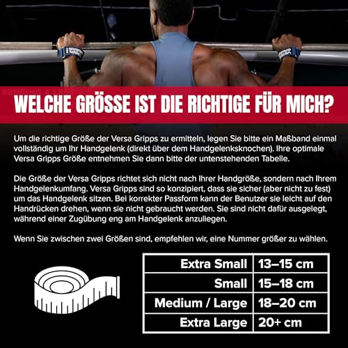 Versa Gripps Pro, Made in USA, Wrist Straps for Weightlifting Alternative, Best Training Accessory