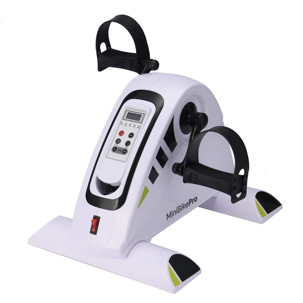 XBSLJ Pedal Exercisers Electronic Smart Mini Exercise Bike, Mini Exercise Bike-Best Portable Spin Exerciser for Arm and Leg Rehab Work-Out-Recumbent Fitness Machine for Seniors