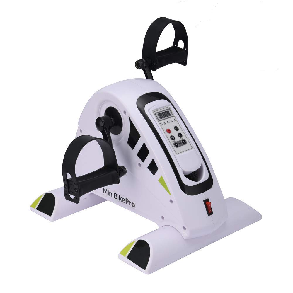 XBSLJ Pedal Exercisers Electronic Smart Mini Exercise Bike, Mini Exercise Bike-Best Portable Spin Exerciser for Arm and Leg Rehab Work-Out-Recumbent Fitness Machine for Seniors