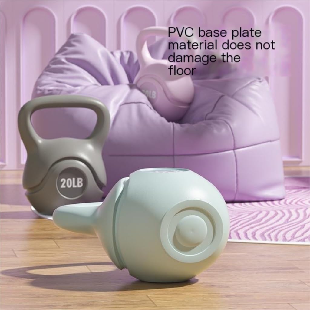 HAMEXLN Dumbells Eco-friendly Kettlebell Fitness Home Adjustable Weight Dumbbell Kettlebell Base Supports Lifting Kettle Dumbell Set