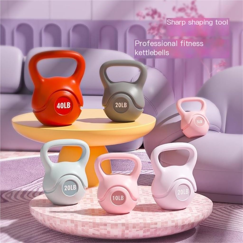 HAMEXLN Dumbells Eco-friendly Kettlebell Fitness Home Adjustable Weight Dumbbell Kettlebell Base Supports Lifting Kettle Dumbell Set