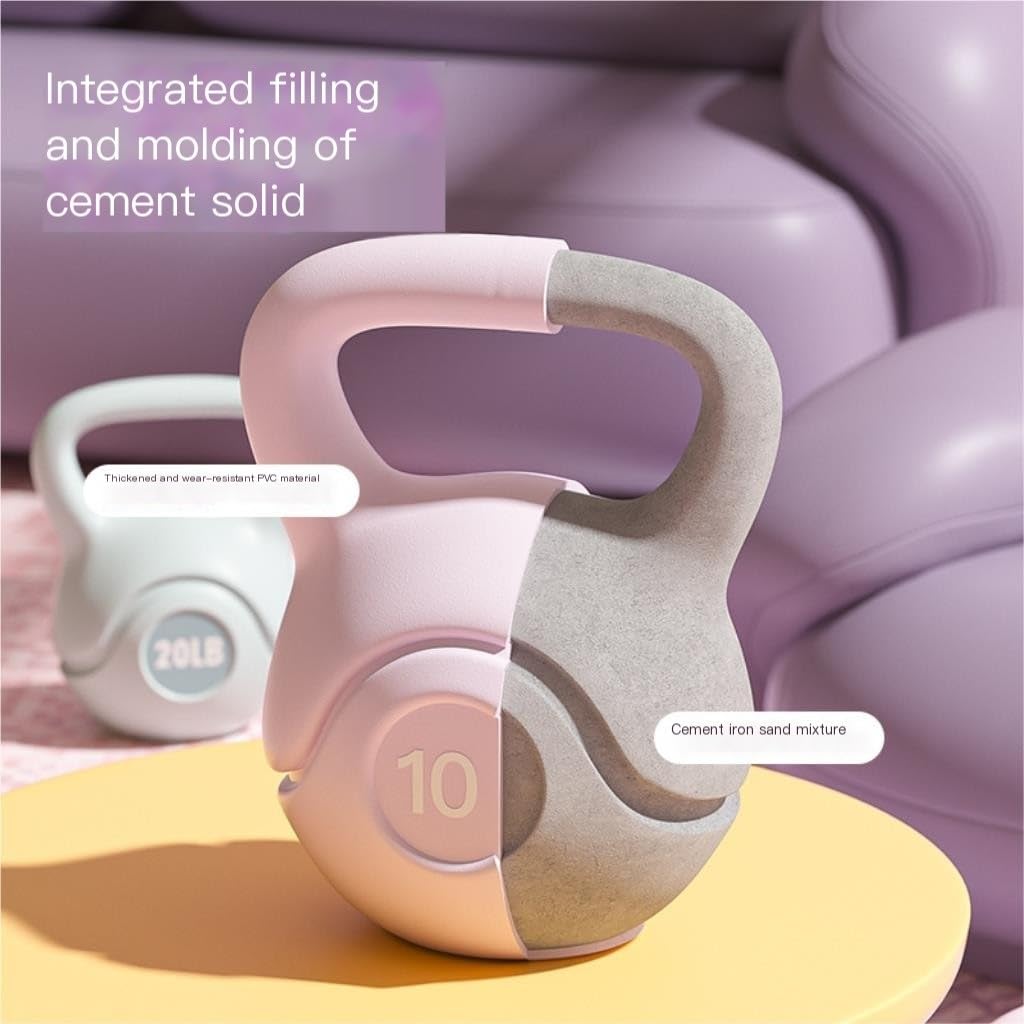 HAMEXLN Dumbells Eco-friendly Kettlebell Fitness Home Adjustable Weight Dumbbell Kettlebell Base Supports Lifting Kettle Dumbell Set
