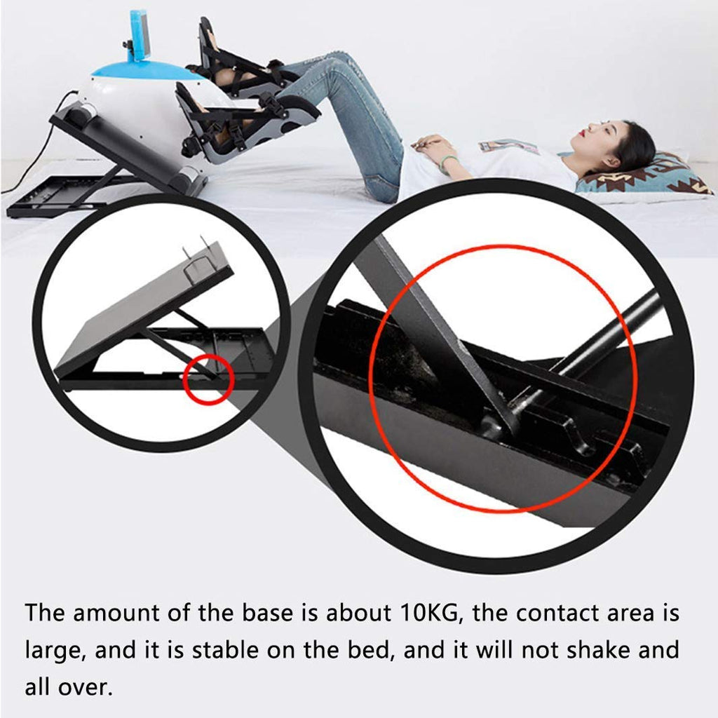 RWGOVLU Electric Rehabilitation Machine, Portable Fitness Mini Exercise Bike, Seniors Motorized Leg and Arm Pedal Exerciser, Under Desk Bike Pedal Exerciser