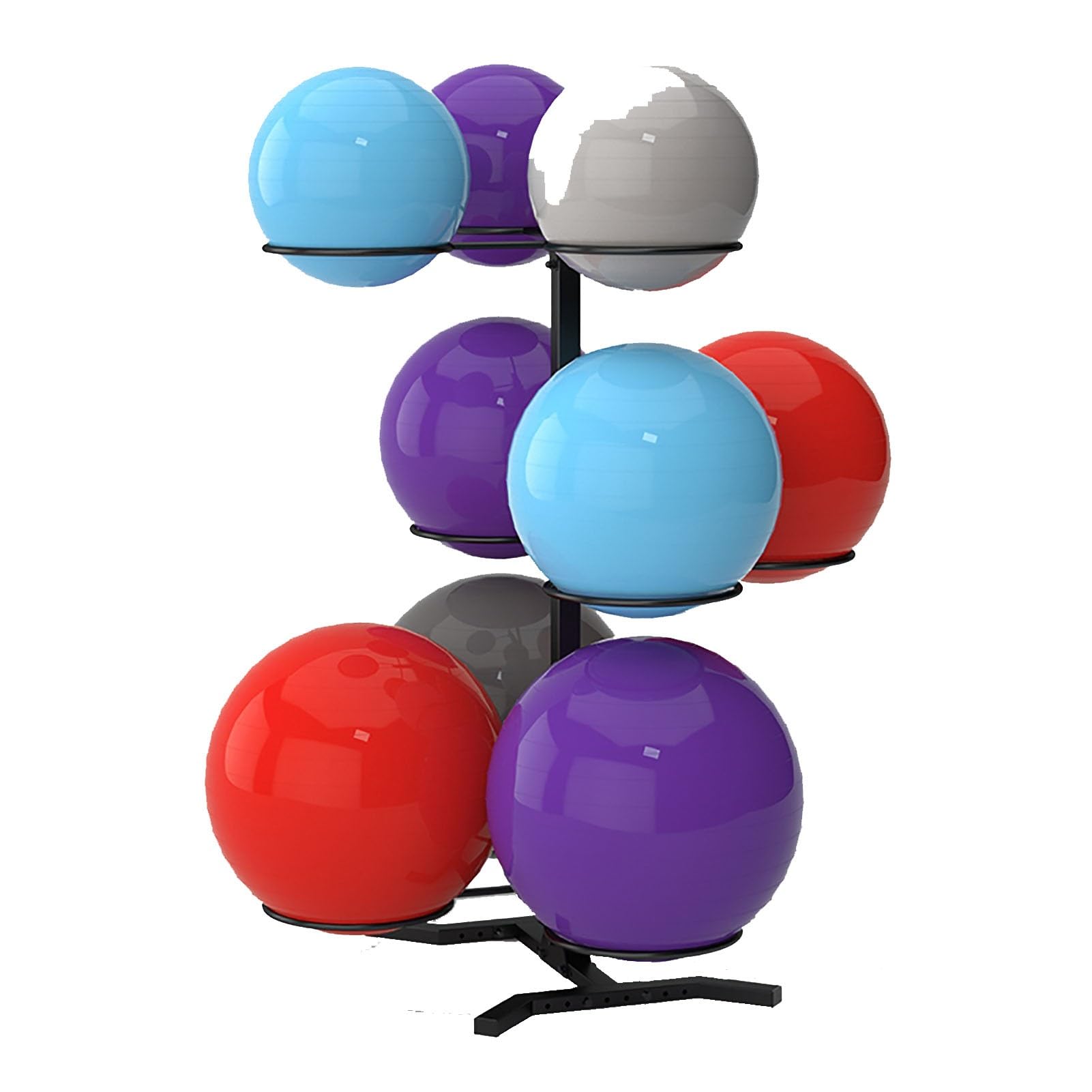 Metal Yoga Ball Storage Rack for up to 12 Stability Balls