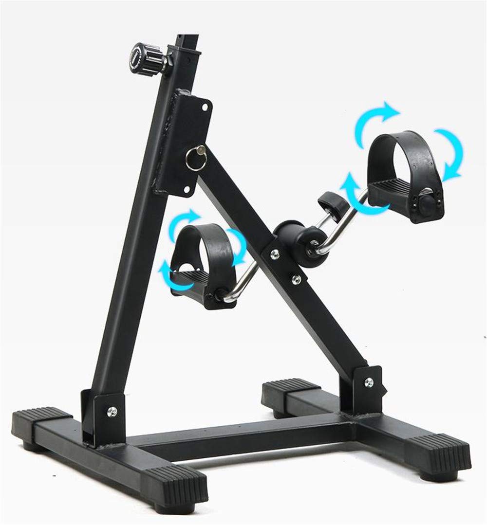 XBSLJ Mini Exercise Bike Portable Pedal Exerciser-Arm & Leg Exercise Peddler Machine-Fitness Equipment for Seniors and Elderly-Folding Exercise Bike Medical Peddler for Leg Arm and Knee Recovery
