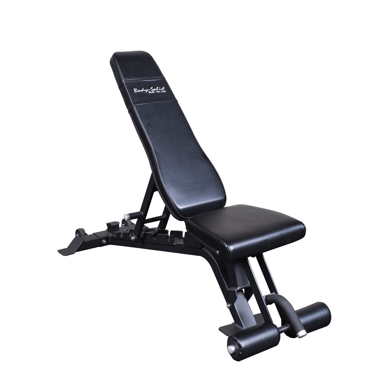 Body-Solid SPR1000BACKP5 Commercial Power Rack with SFID425 Bench for Weight Training, Home Gym