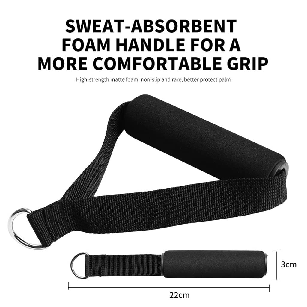 Fitness Running Resistance Band Speed Training Leg Trainer Exercise Strength Tube Band with Ankle Straps Handles Strap (Color : Svart, Size : 6 Leg Trainer)