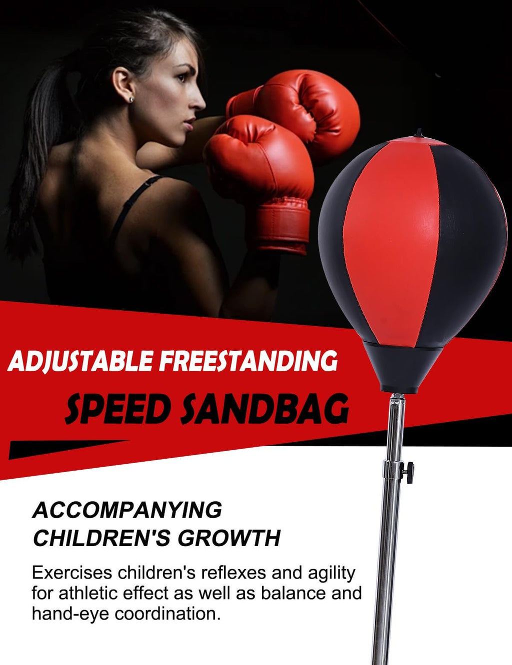 Punching Bag with Stand, Boxing Bag for Teens & Adults