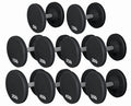 Pro Style Dumbbells 130-150 Lb Set (5 Pair) – 30mm Knurled Chrome Handles Virgin Rubber Coating – Home Gym Weight – 1 Pair of Each 130lb, 135lb, 140lb, 145lb, 150lb