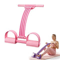 Pedal Resistance Band with Handle, 2026 New 8 Tube Exercise Band 3-in-1 Multifunction Fitness Equipment for Home Gym, Foot Pedal Puller for Full Body Workout
