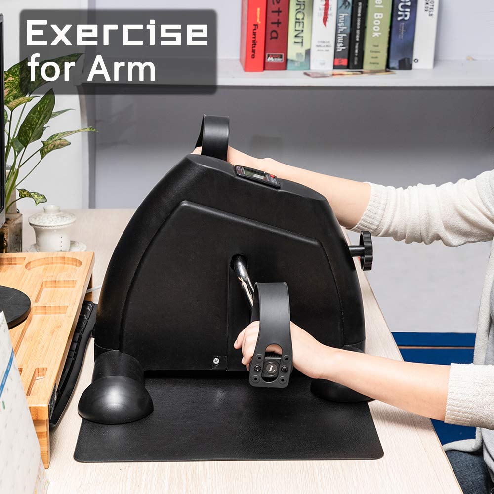 Portable Under-Desk Pedal Exerciser for Arms & Legs
