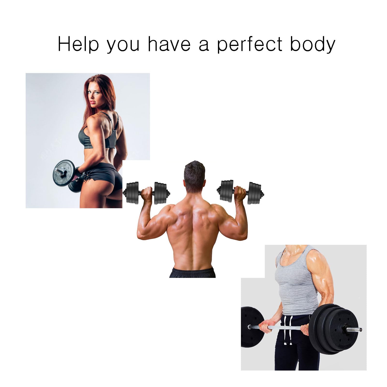 uncakil Dumbbell Collars 1 inch Dumbbell Hex Nut Barbell Collar Clamps Weight Clips for Dumbbells,Spinlock Collars for 1 Inch Standard Barbells Bars Sports Weight Lifting Fitness