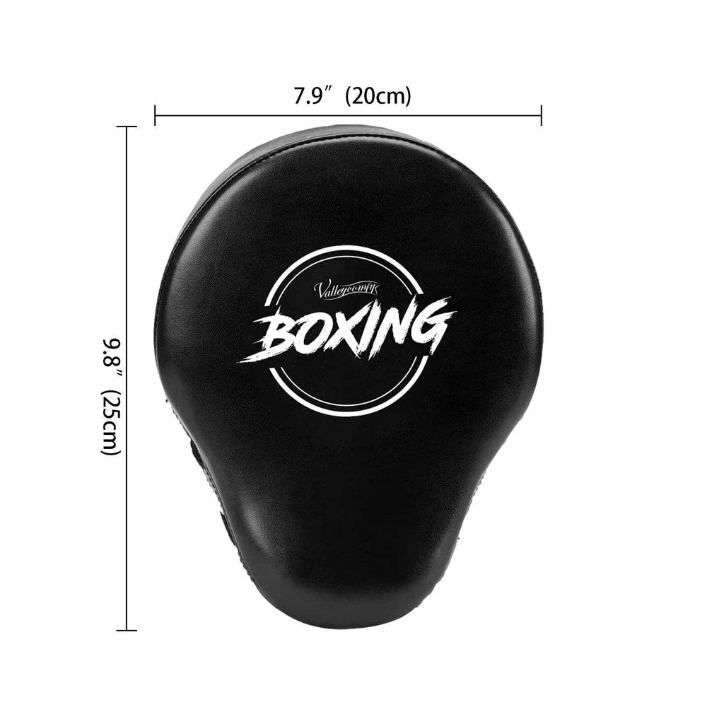 Valleycomfy Boxing Curved Focus Punching Mitts- Leatherette Training Hand Pads