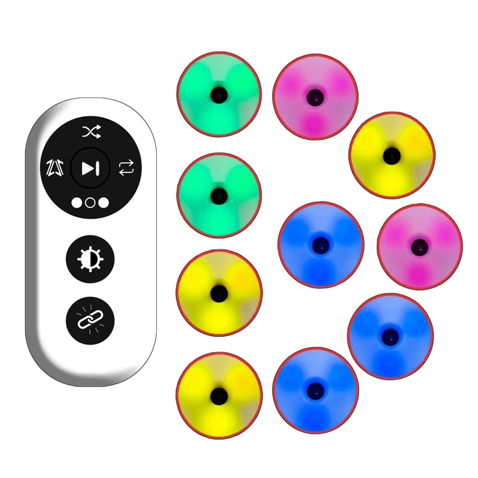 ZYUIOTHJK Remote-Control Agility Reaction Training Light Set