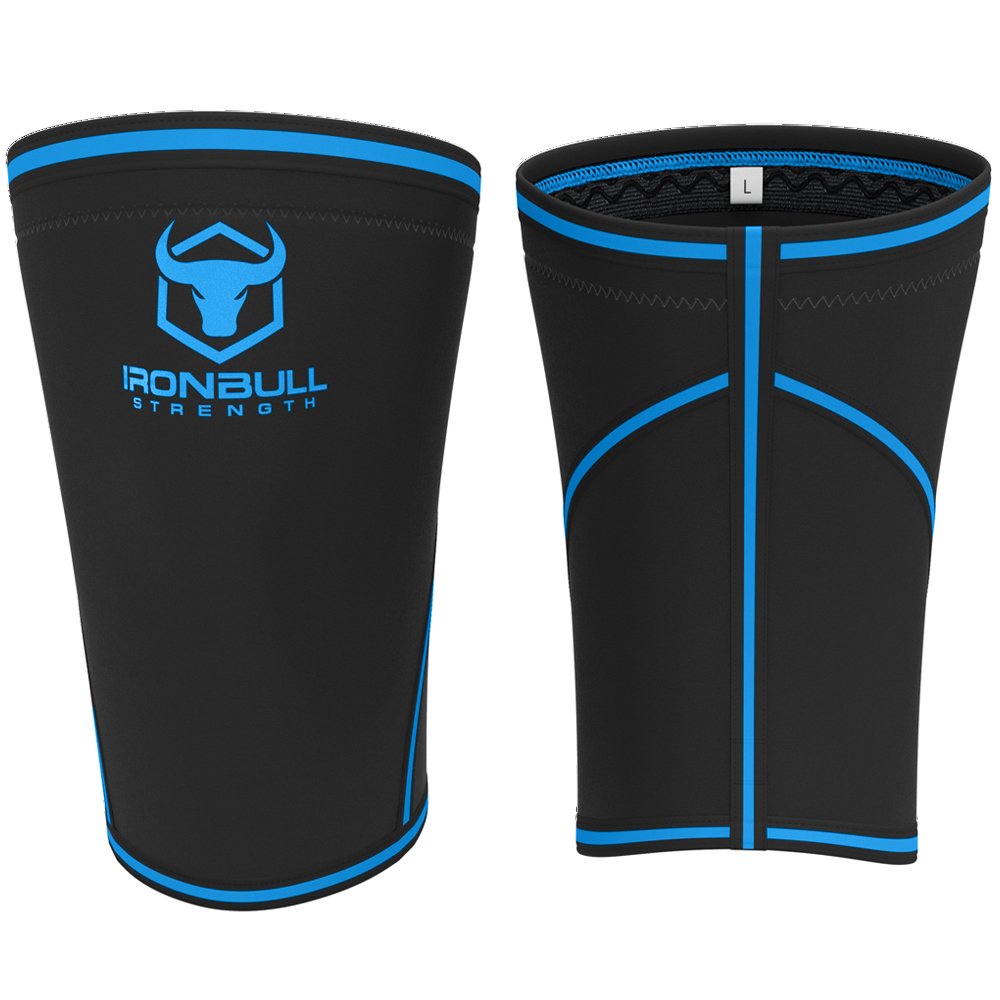 Iron Bull Strength Knee Sleeves 7mm (1 Pair) - Compression Brace & Knee Sleeve For Weightlifting, Powerlifting & Cross Training - Knee Support for Squats - Men & Women