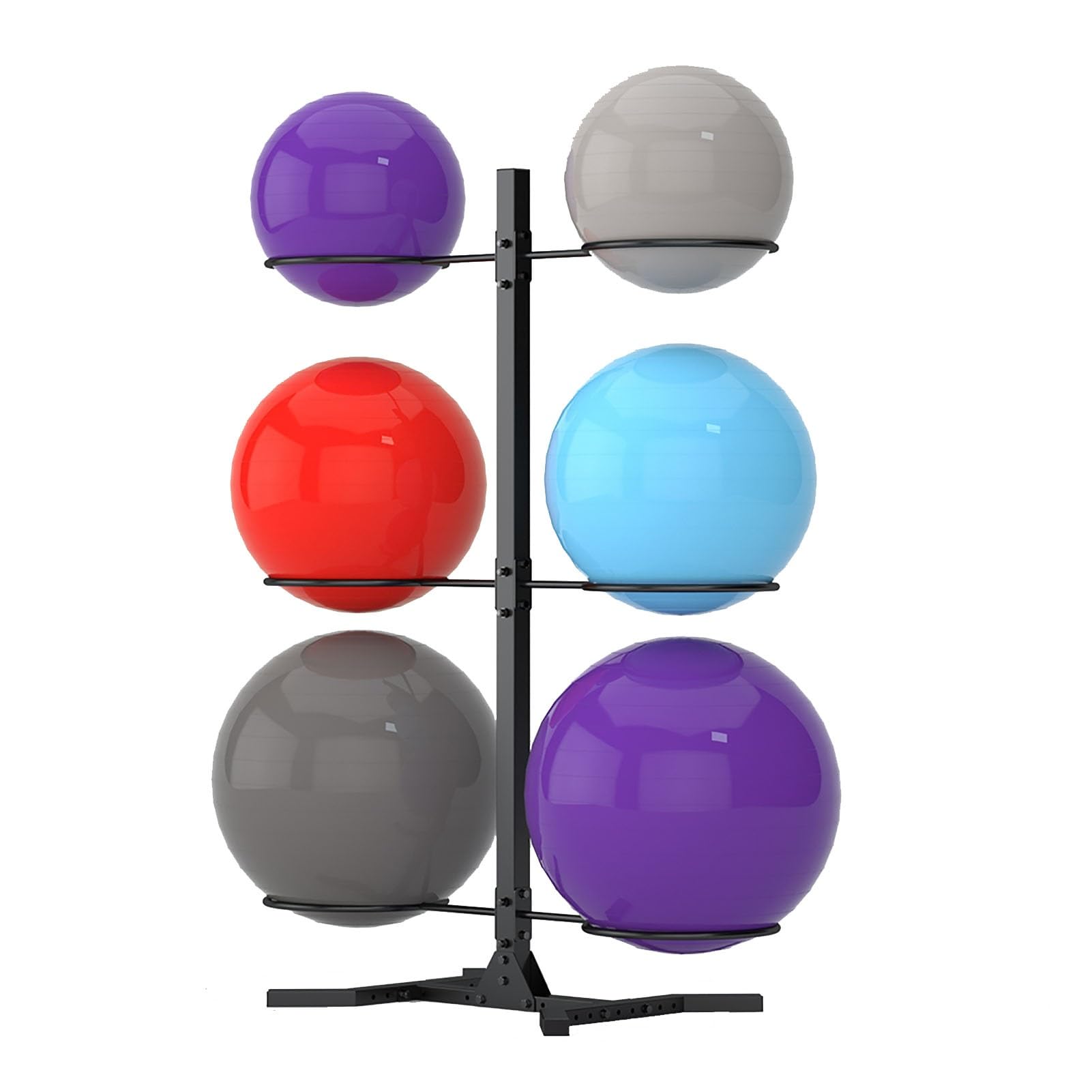 Metal Yoga Ball Storage Rack for up to 12 Stability Balls
