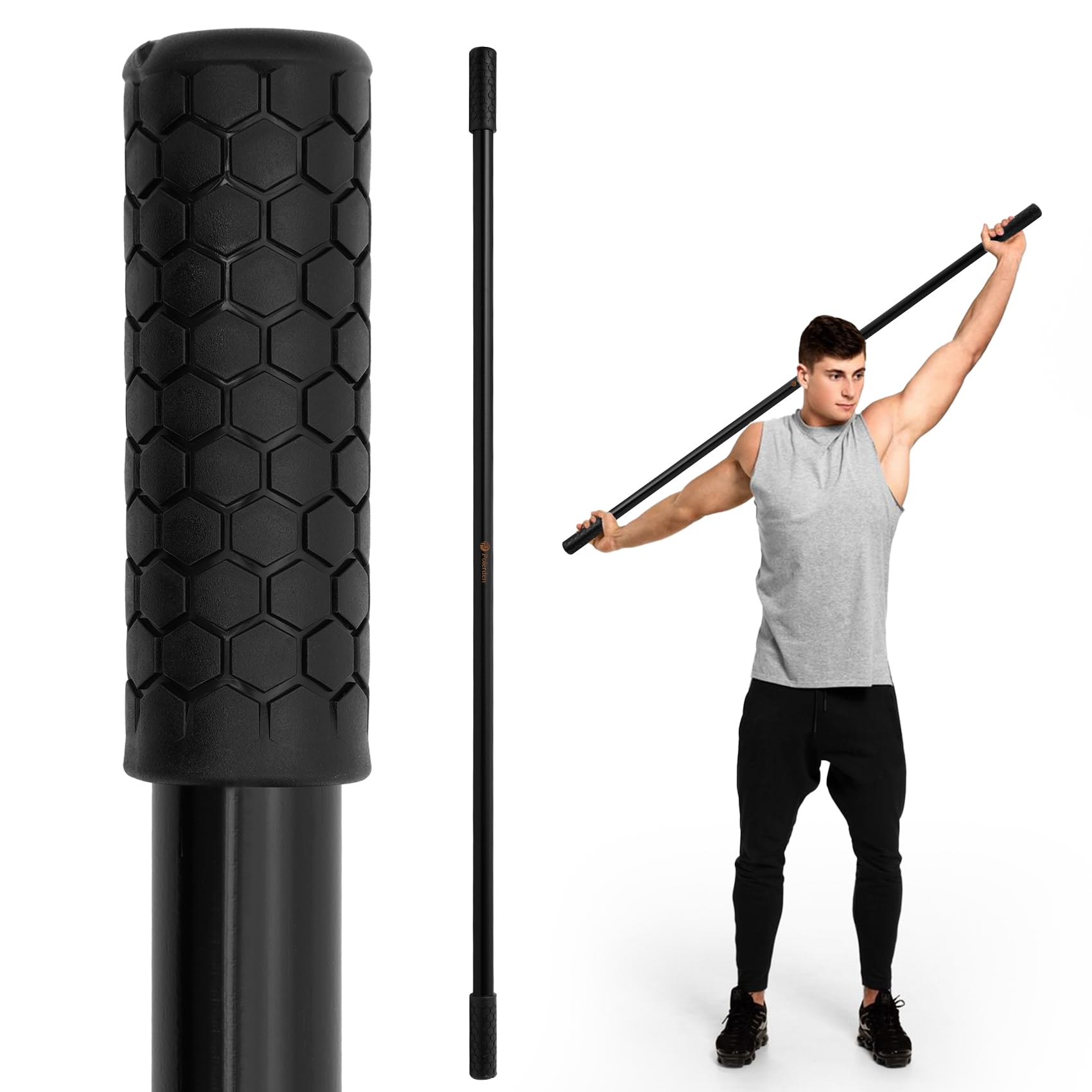 P Polerden 5ft Yoga Mobility and Stretching Stick