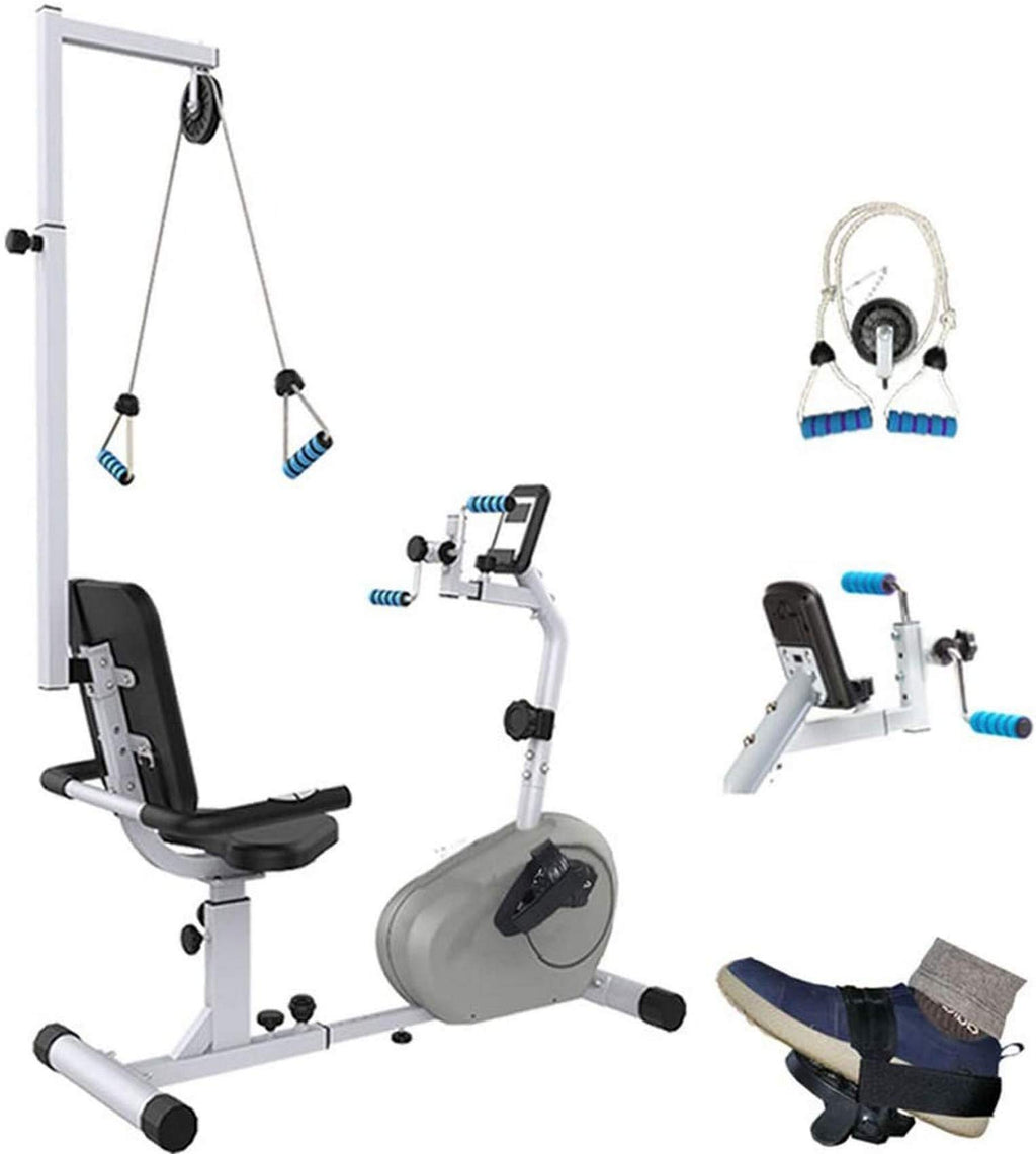 KUYBTU Recumbent Exercise Bike with Adjustable Resistance, Motorized Leg and Arm Pedal Exerciser, Stroke Equipment Upper and Lower E-UYTEWBV5433284