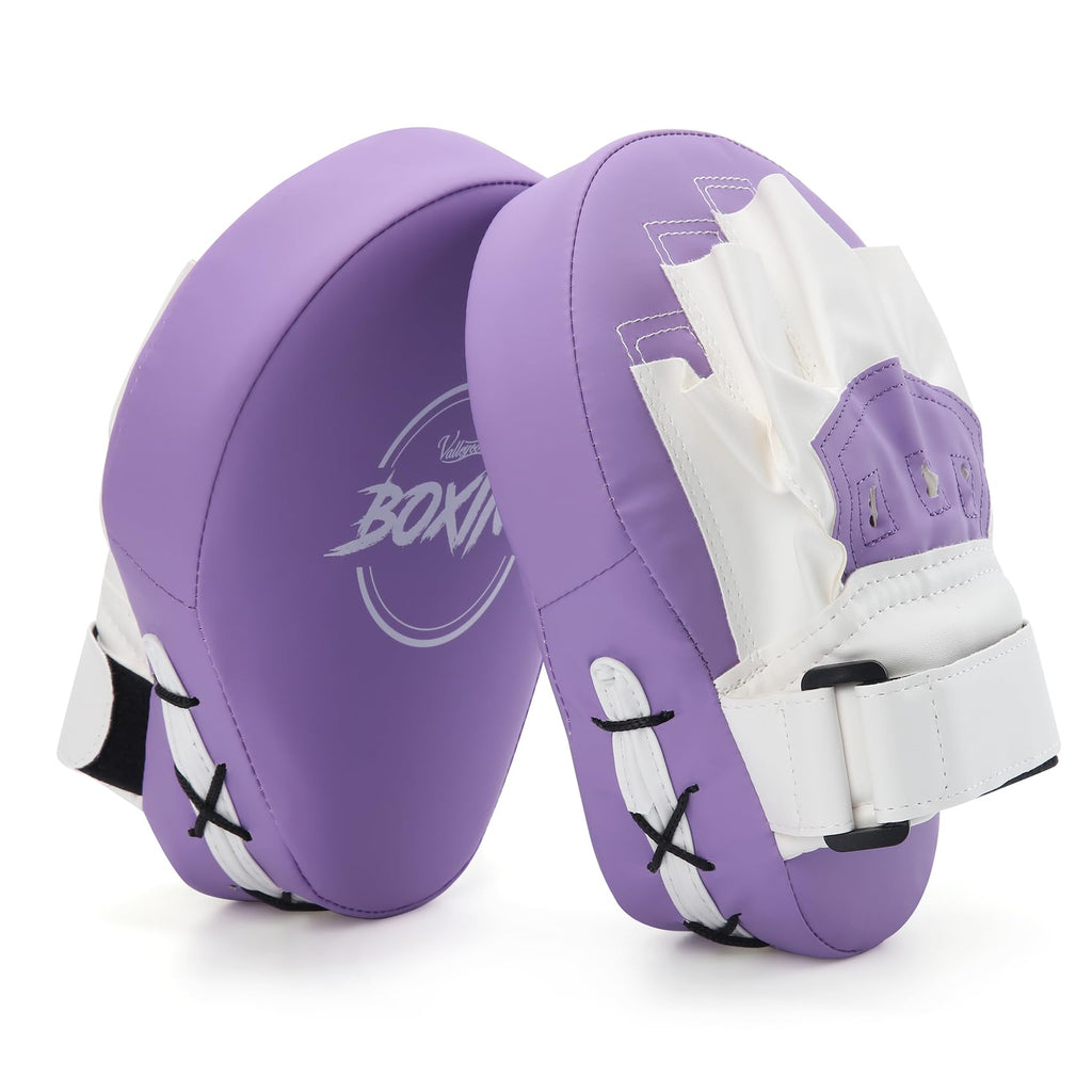 Valleycomfy Boxing Curved Focus Punching Mitts- Leatherette Training Hand Pads