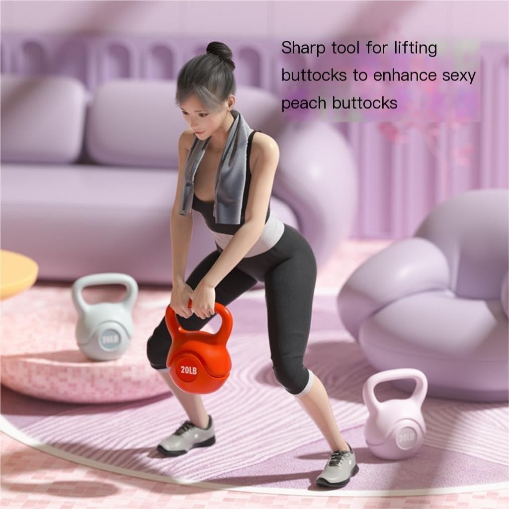 HAMEXLN Dumbells Eco-friendly Kettlebell Fitness Home Adjustable Weight Dumbbell Kettlebell Base Supports Lifting Kettle Dumbell Set