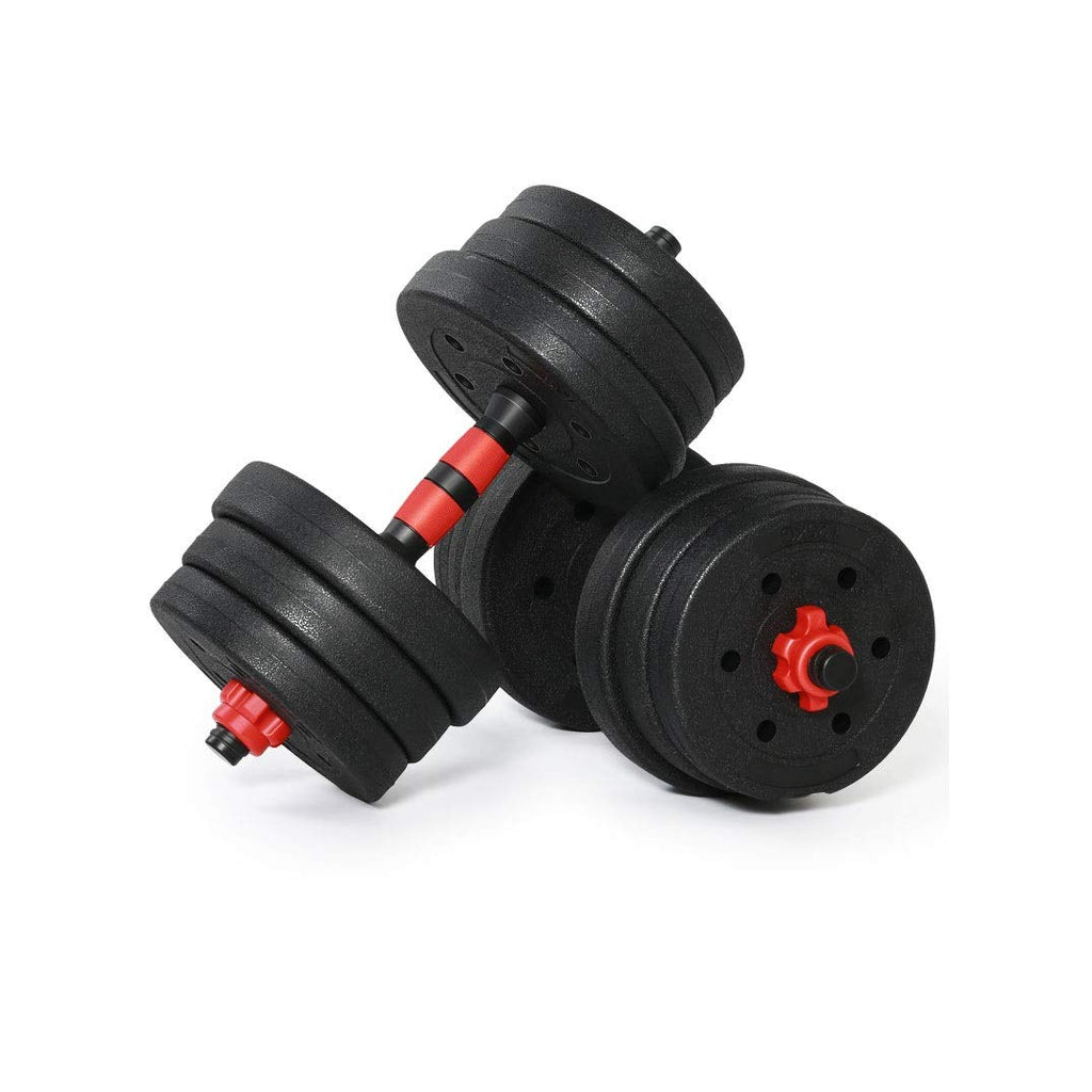 TEDILUVI 2pcs20kg Fitness Dumbbells Detachable Dumbbell Set Barbells Equipments Arm Muscle Trainer Household Exercise Supplies