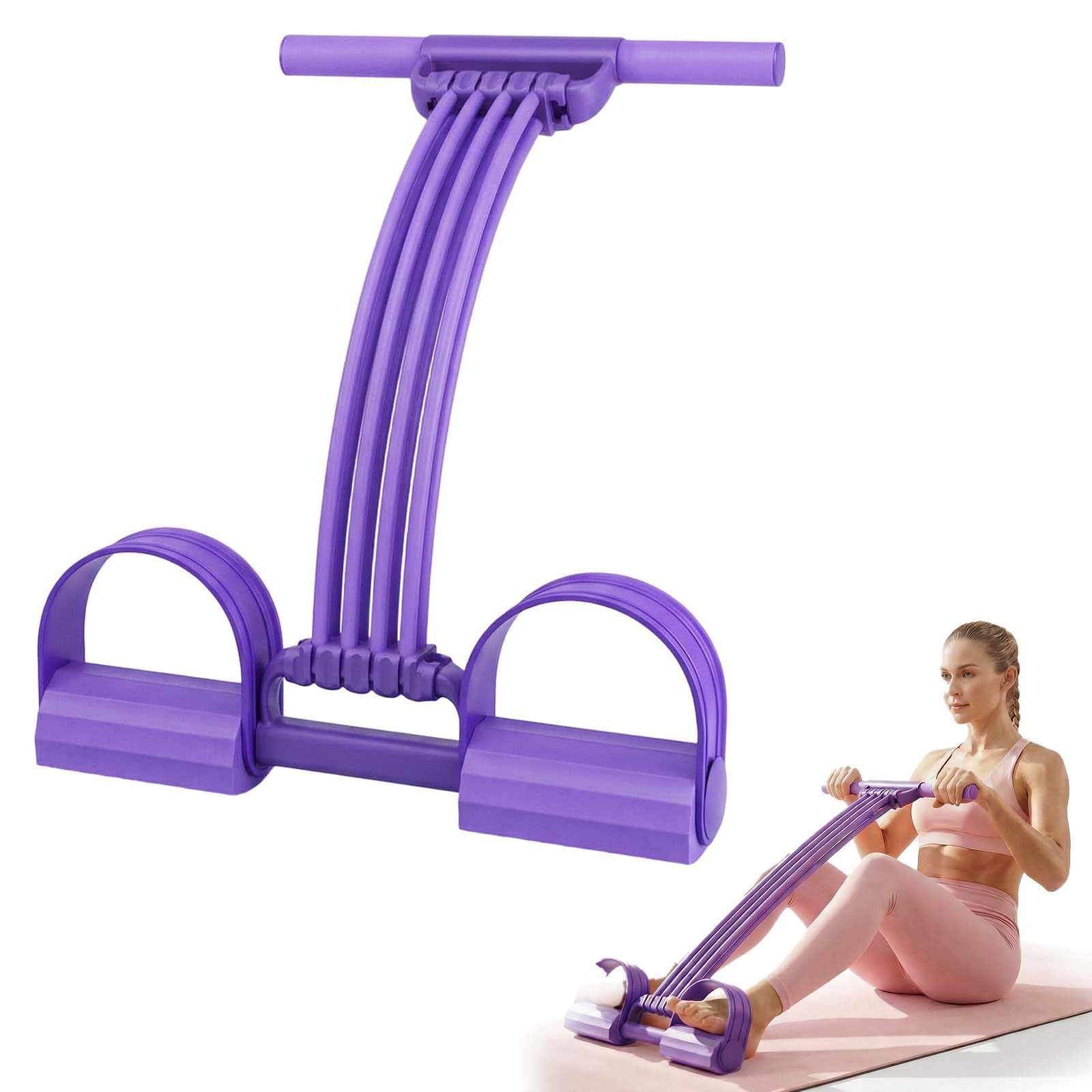 8-Tube Pedal Resistance Band for Full-Body Workouts