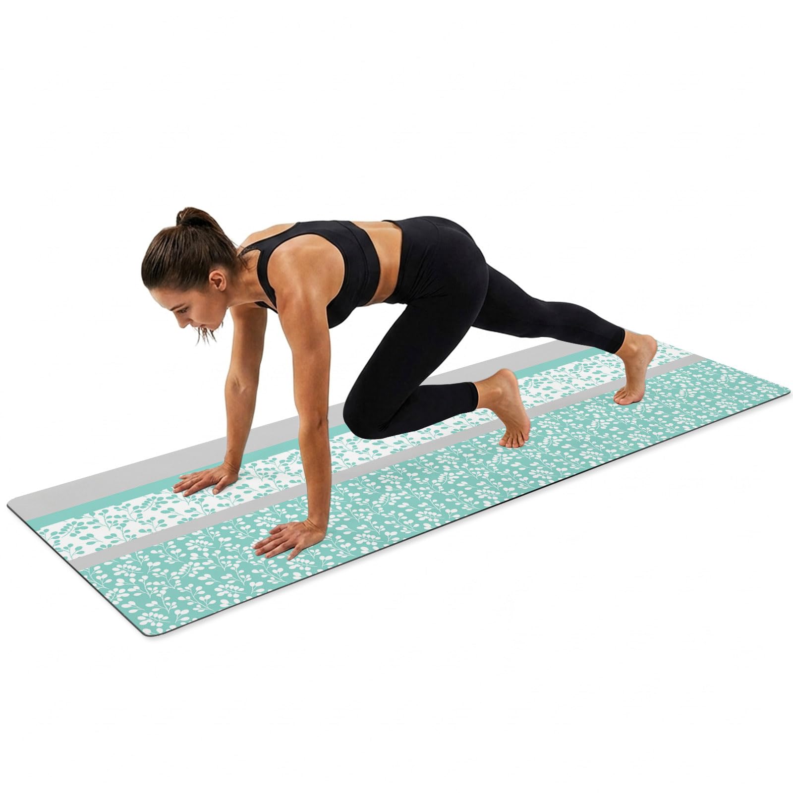 Large Foldable Non-Slip Yoga Mat with Carrying Bag