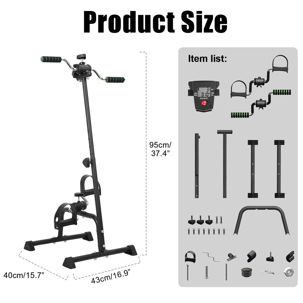 Total Body Pedal Exerciser with Monitor for Seniors