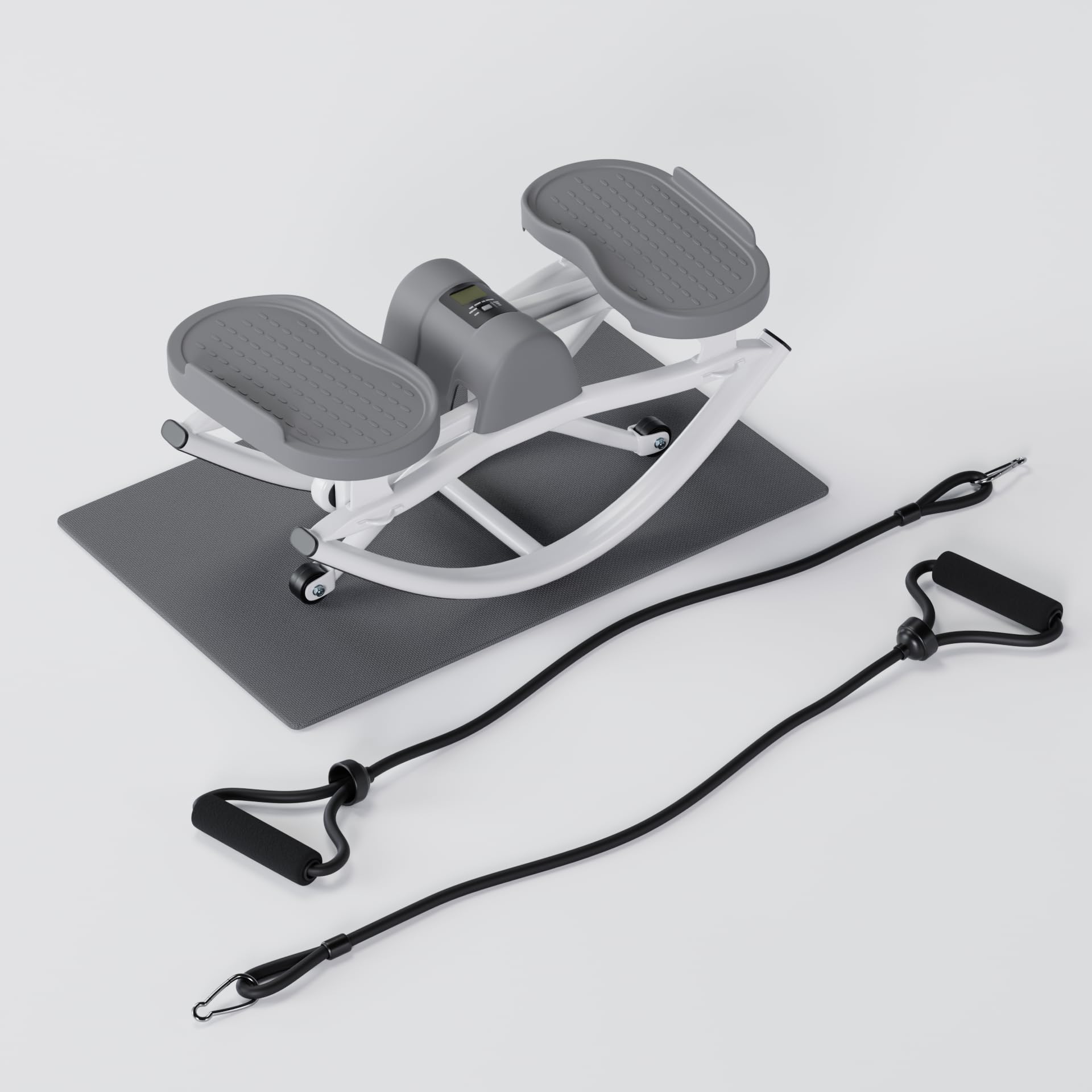 LhanelFit The Rock Stepper - Side to Side Rocking Stepper Machine for Home Workouts - Low Impact Indoor Cardio Leg Glute and Core Training - Quiet Compact Step Rocker Exercise Equipment