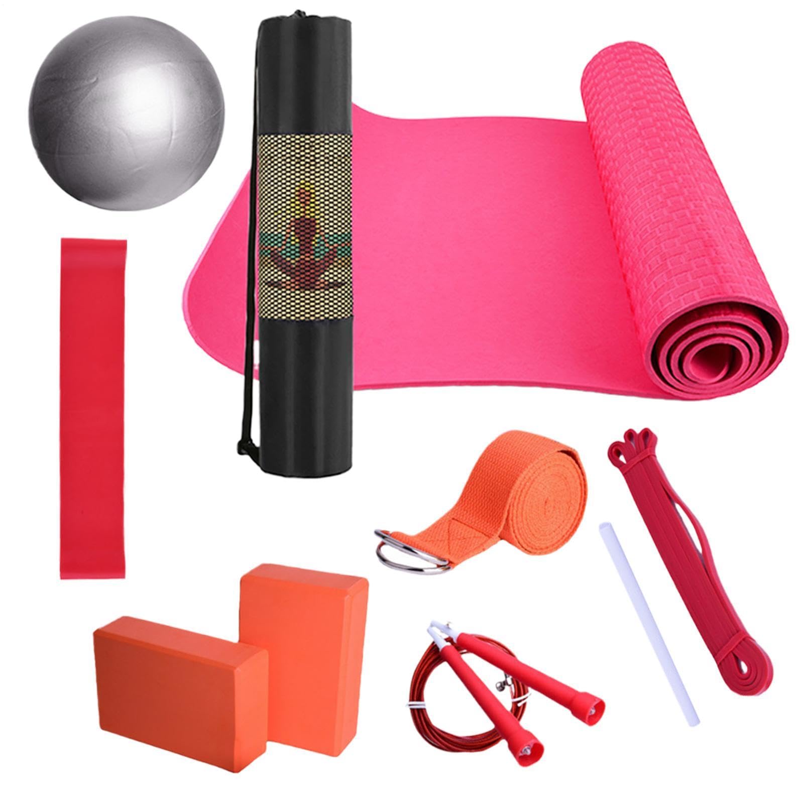 6mm 7-Fold Anti-Slip Yoga Mat with Carry Bag