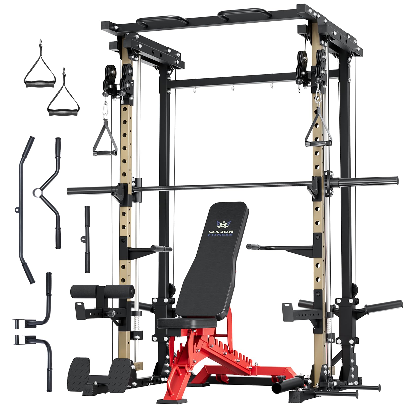 MAJOR FITNESS Drone3 All-in-One Smith Machine and Power Rack