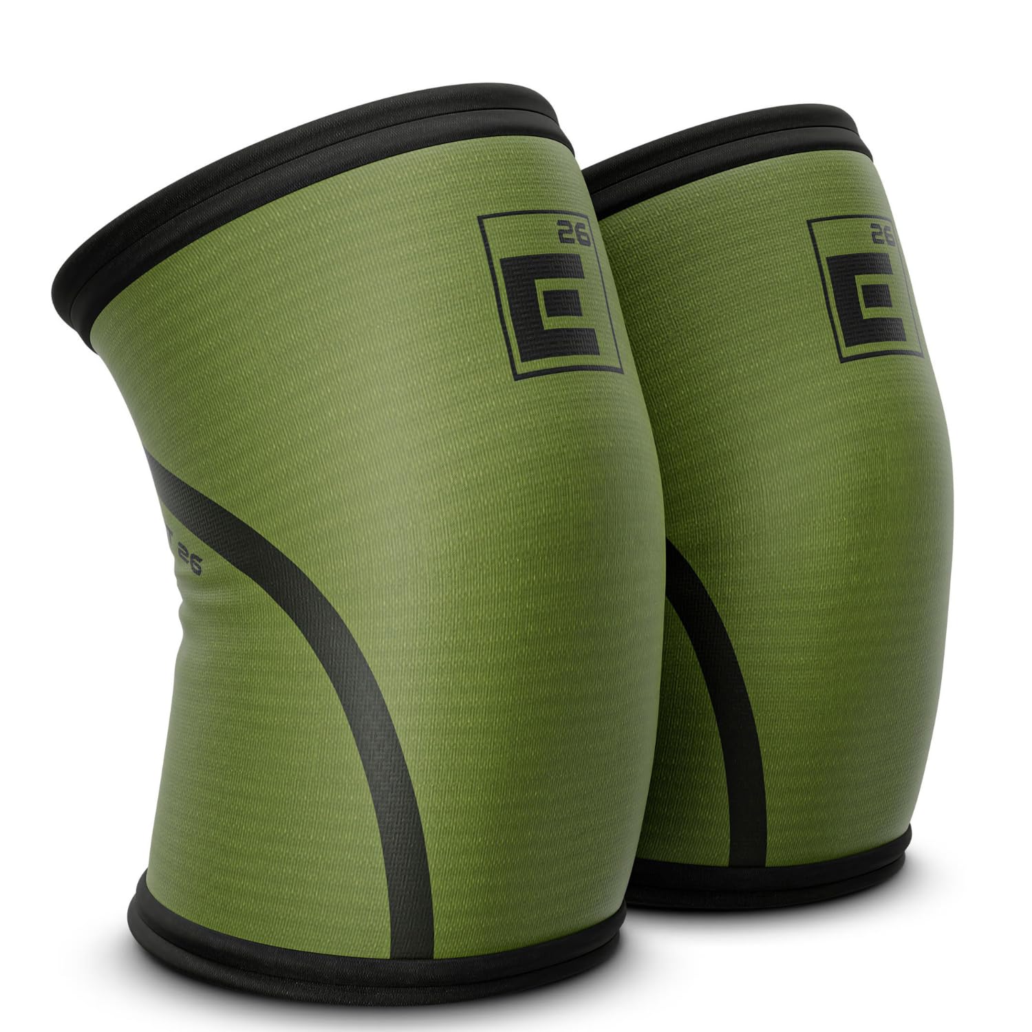 Element 26 Weightlifting Knee Sleeves with Gym Bag
