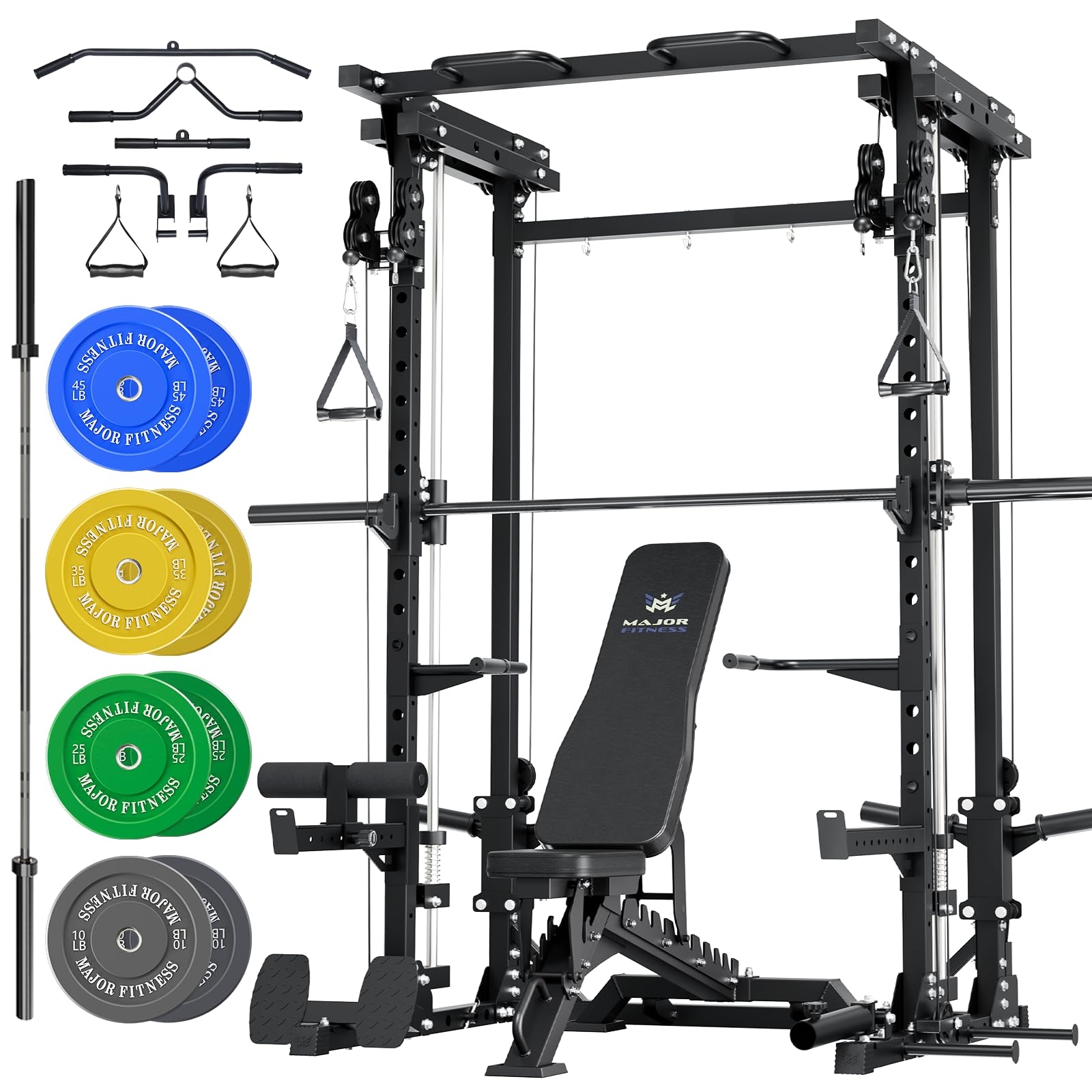 MAJOR FITNESS Drone3 All-in-One Smith Machine and Power Rack