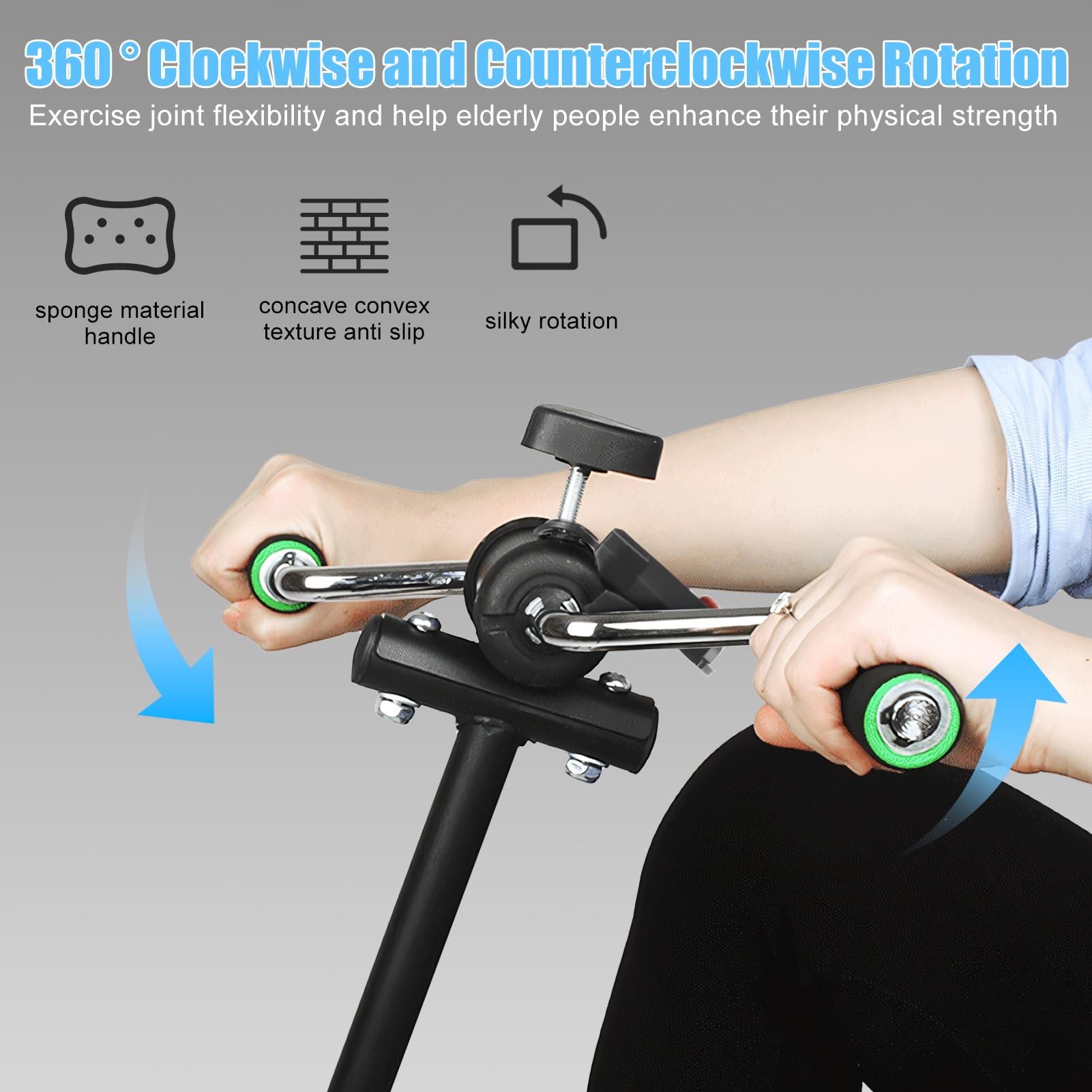 Total Body Pedal Exerciser with Monitor for Seniors