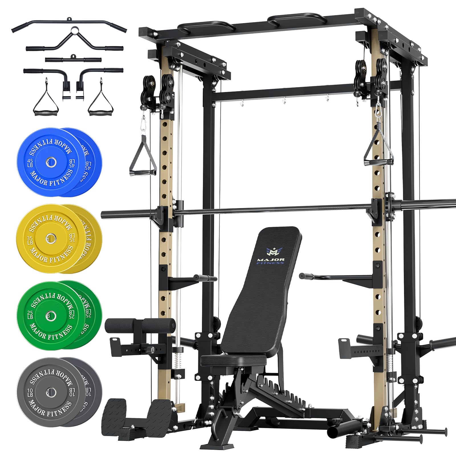 MAJOR FITNESS Drone3 All-in-One Smith Machine and Power Rack