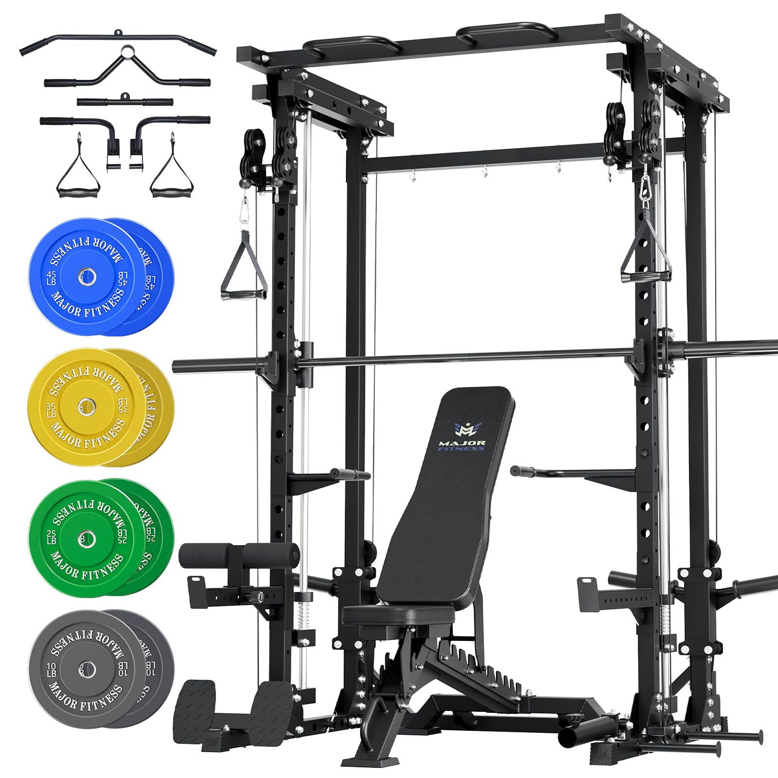 MAJOR FITNESS Drone3 All-in-One Smith Machine and Power Rack