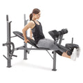 Marcy Standard Weight Bench Incline with Leg Developer and Butterfly Arms, Multifunctional Workout Equipment, Workout Equipment for Home Gym, Alloy Steel MD-389