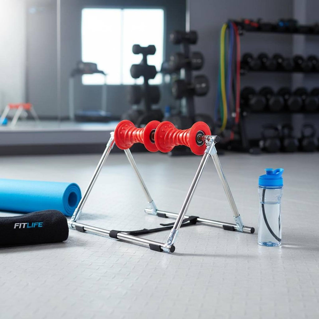 MotiveTech Tripod Roller Frame Muscle Relaxation Leg Massage Roller Easy to Use Fitness Equipment for Beginners, Home Workout