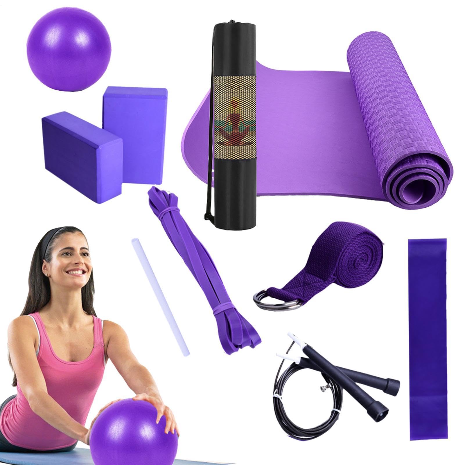 6mm 7-Fold Anti-Slip Yoga Mat with Carry Bag