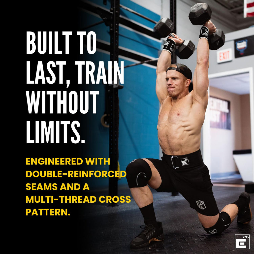Element 26 Knee Sleeves for Weight Lifting with Gym Bag