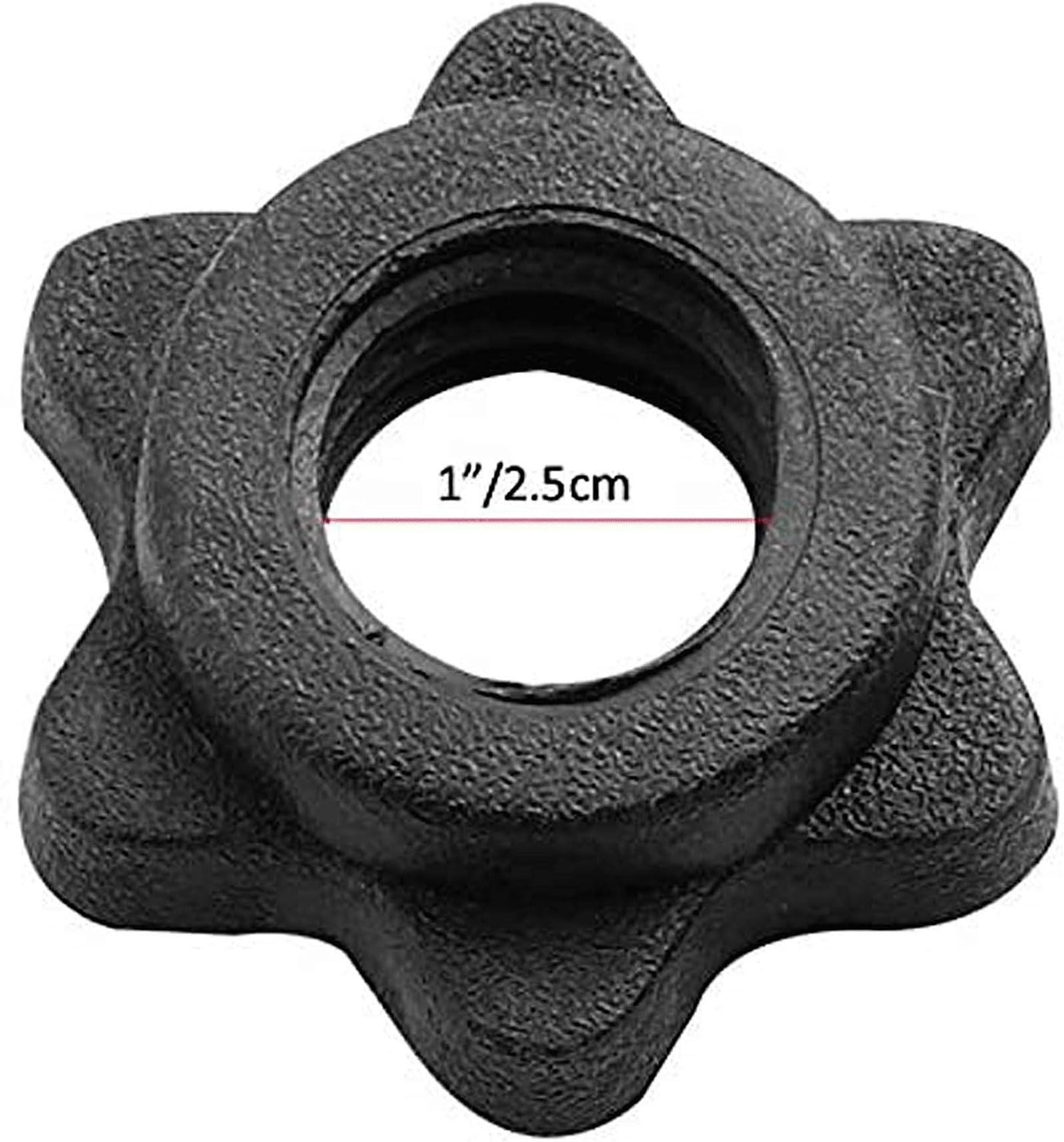 uncakil Dumbbell Collars 1 inch Dumbbell Hex Nut Barbell Collar Clamps Weight Clips for Dumbbells,Spinlock Collars for 1 Inch Standard Barbells Bars Sports Weight Lifting Fitness