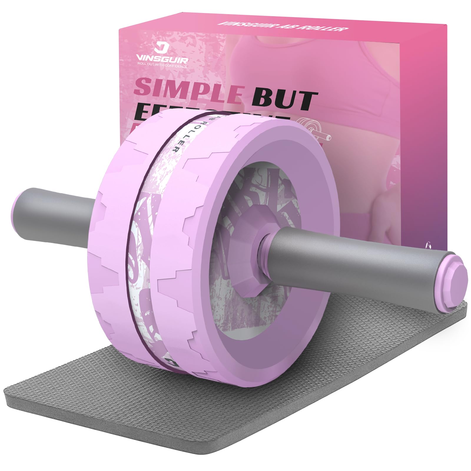 VINSGUIR Ab Roller Wheel with Knee Pad for Core Training